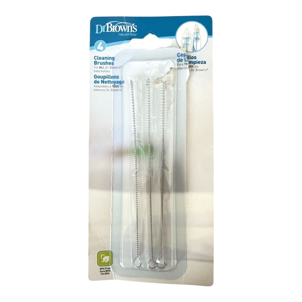 Dr. Brown's Mini Cleaning Brushes Set 3 Sealed Brushes NEW Open Box Vent System
